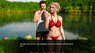 Nursing back to pleasure: horny girl pussy fingering by the lake ep 49