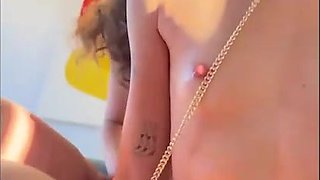Sexy teens first threesome sex