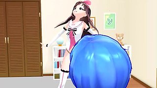 3d girl dance and sex