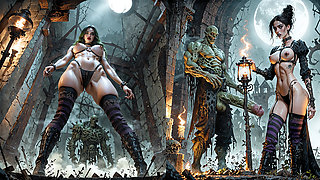 AI DUNGEON SLUTS VIDEO COMPILATION 57 - KLEIO VS THE MOSS MAN WITH AI VOICEOVER