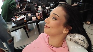 Behind the Scene from The Voluptuous Victoria Beatriz deep throat