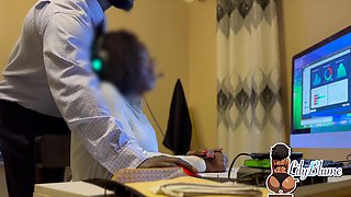 Married Curvy Ebony Babe Enjoys Hot Doggy-style Fuck With Her Boss In the Office