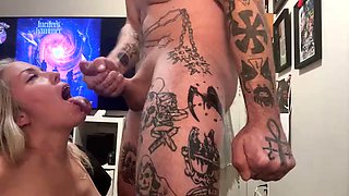 Anal fucking and ending riding dildio with a facial