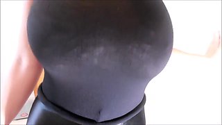Incredible homemade Big Tits, Latex adult scene