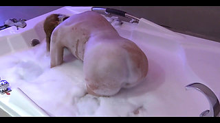 58-year-old Beautiful Mature Can't Resist Anymore and Leaves the Jacuzzi to Be Fucked