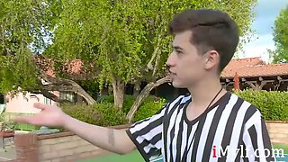 Horny mummies won't let the nuts in- Krissy Lynn and Chanel Preston