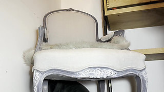 First with Panties and then No Panties Big Tits Big Ass Super Sexy Girl reads a Book in the Bedroom