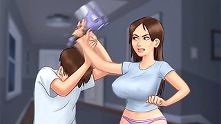 MissKitty2K's summertime saga reimagined with a wild scene in the lab