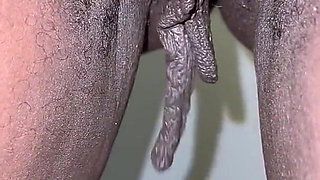 Closeup Pulling My Big Long Pussy Lips