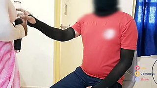 Tamil Aunty Fucks Delivery Boy - Clear Audio Moaning & Deep Throat