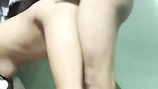 Asian couple sex at Kitchen
