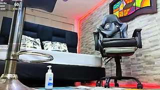 Solo ladyboy masturbation