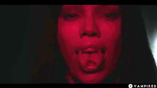 Octokuro as Vampirella - Lesbian Vampire with Big Tits Hypnotizes Sata Jones for Hardcore Sex