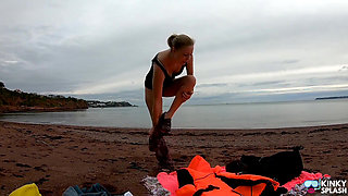 Strapped Tight & Floating Free - Sexy Wetsuit Life Jacket Test