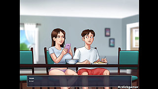 SUMMERTIME SAGA I fucked my stepsisters while my stepmom was in kitchen