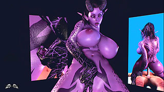 Spooky Season - Demongirl Lilith dances on your Dick - 3D VR Hentai Sex Animation by VirtualHeaven