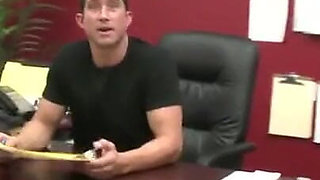 Nasty babe gets fucked in secretary room from her fucker