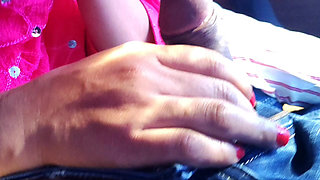 Girl Changes Clothes in a Running Bus