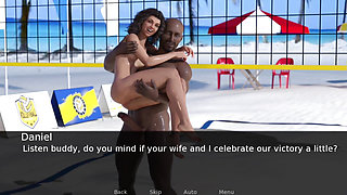My Hot Wife's Beach All Bold Scene with BBC and Stranger