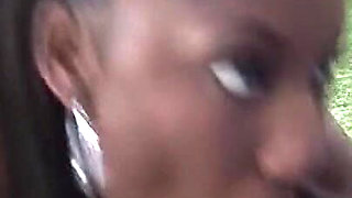 Hot Black Slut Takes Monster BBC Deep in Her Tight Pink Pussy During Wild Outdoor Fuck - Massive Load Dumps on Her Curvy Ass