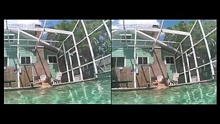 Pawg Milf Nude Underwater & Body Worship - Skinny Dipping Pool Naked Shaved