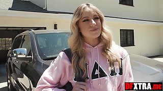 Blond college babe interracial humped