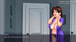 First Sex with Stepmom. Virgin 18yo Stepson Creampies Her Pussy - Summertime Saga V21.0.0 - Part 65