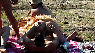 1920s Sluts Get Their Pussies Licked, Ride Cocks, and Take Cumshots at a Picnic
