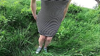 Step Mom Squirts Accidentally While Helping Stepson to Cum in Her Panties