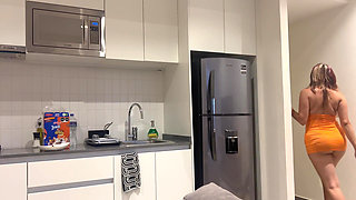 Huge Natural Boobs Mexican MILF Next Door Catches Neighbor Jacking off and Then Fucks Him Raw Without Condom