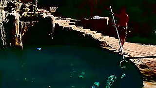 Lucky pool boy gets to clean something else than a dirty pool!