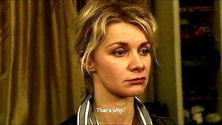 All natural blonde babe pornstar Ally Kay blows her fan