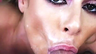 Summer Vixen Gagging Blowjob Featuring Jonni Darkko