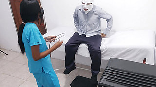 Nurse porn!! They seduce a patient to fuck in the hospital.