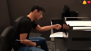 Step Sister Is Dancing Her Ass in Front of Office Assistant