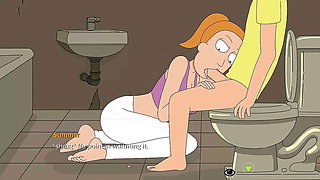 Rick and Morty Family Fuck - Blonde and Ginger sluts get pounded