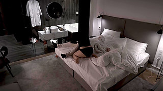 Horny Stepmom Shares Bed, in Hotel with Stepson After Party Dada Deville, Real Amateur MILF
