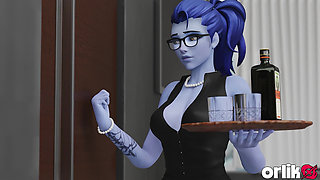 Widowmaker First Time Job as Secretary Fuck with Her Boss 3D Overwatch Porn
