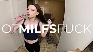 Petite Brunette Submits to Intense Deepthroat and Squirting