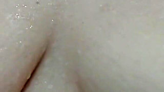 Wet Milky Tits with Hairs on Areolas