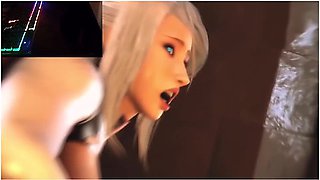 Car Toon - Hentai Horror Sex Monster Fucks Busty Blonde, Cums In Mouth And Face - Hardcore Monster Cock - Game