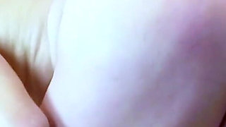 The young skinny teen only wanted sex with her boyfriend but she should also finger her boyfriend anal with a rubber glove