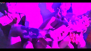 Candy Crush, Queen Kimi, Von Poison and Luna Olvr Smoking with Their Feet, Stripping and Kissing