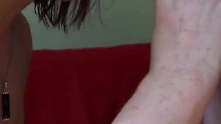 AGEDLOVE - Mature slut Christina fucking hung boy on the couch