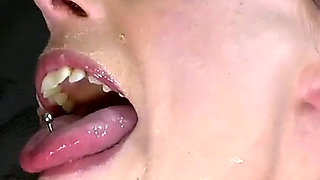 Ggg Brunette Slut Gets Covered in Cum by a Group of Men