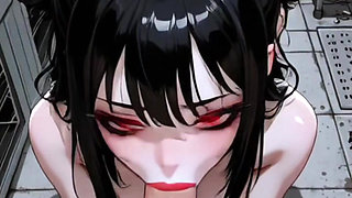 Hentai anime - I'm very horny and I sit on my boyfriend's cock to get his milk out