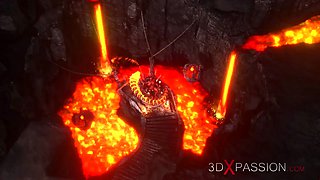 Inferno. hot porn in hell. devil pounds hard a teenager sexy woman