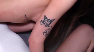 My Tiny Gfriends Step Father Hard Fucked My Tight Pussy and Deepthroat with Huge Cock, so I Cum and Eat His Sperm