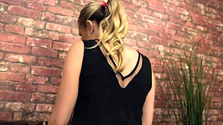 Gorgeous Mature Blonde Solo Masturbation