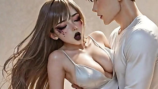 Gorgeous Anime Doll having a close encounter